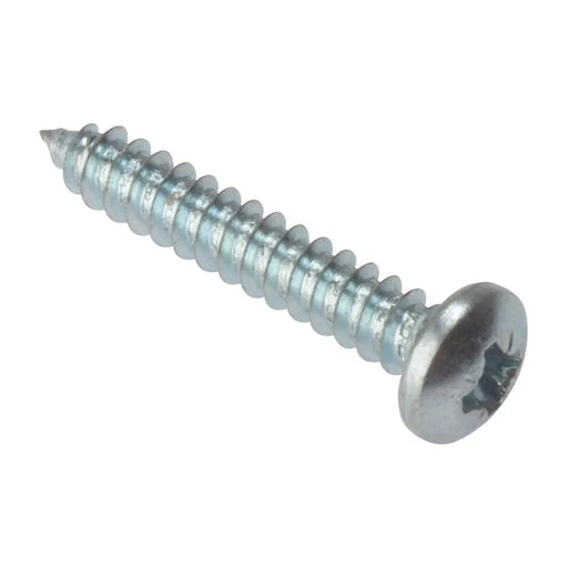 Forgefix Self-Tapping Screw Pozi Compatible Pan Head ZP 1.1/2in x 8 Box 200