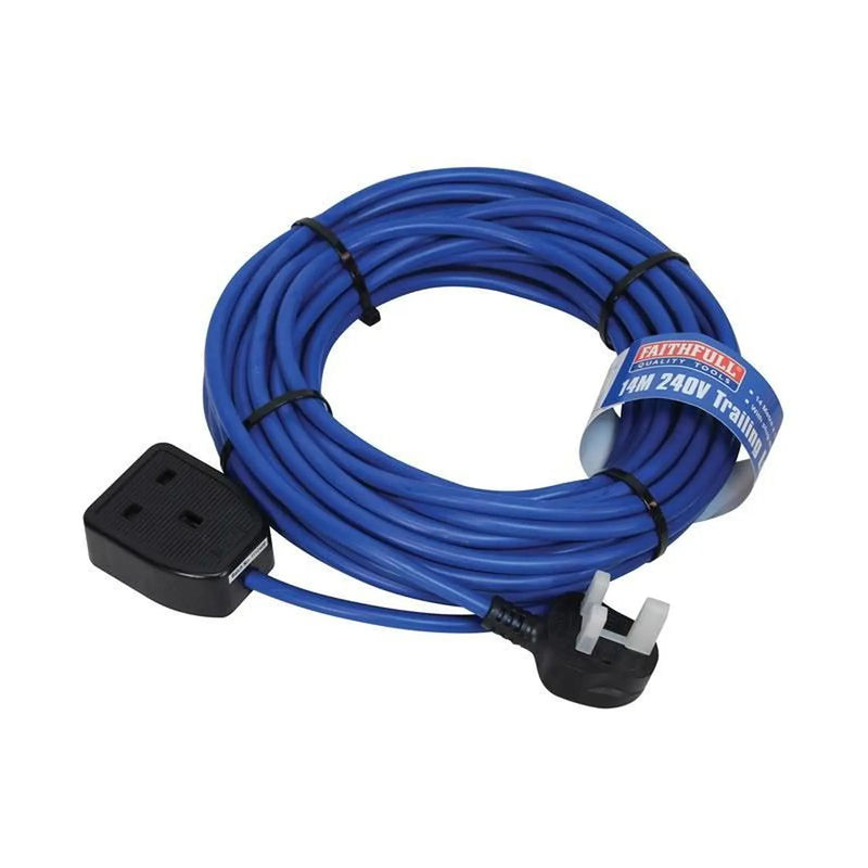 Faithfull Power Plus Trailing Lead 240V 13A 1.5mm Cable 14m