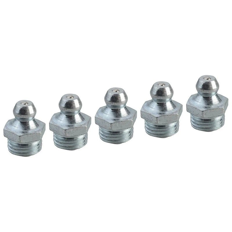 Faithfull Grease Nipple Straight M10 x 1.0 (Pack 5)