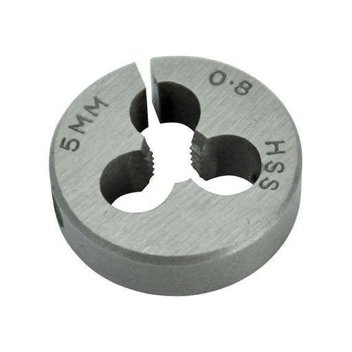 Faithfull HSS Straight Flute Split Die M5 x 0.8,, 13/16in OD