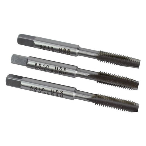 Faithfull HSS Straight Flute Tap Set M6 x 1.0, 3 Piece
