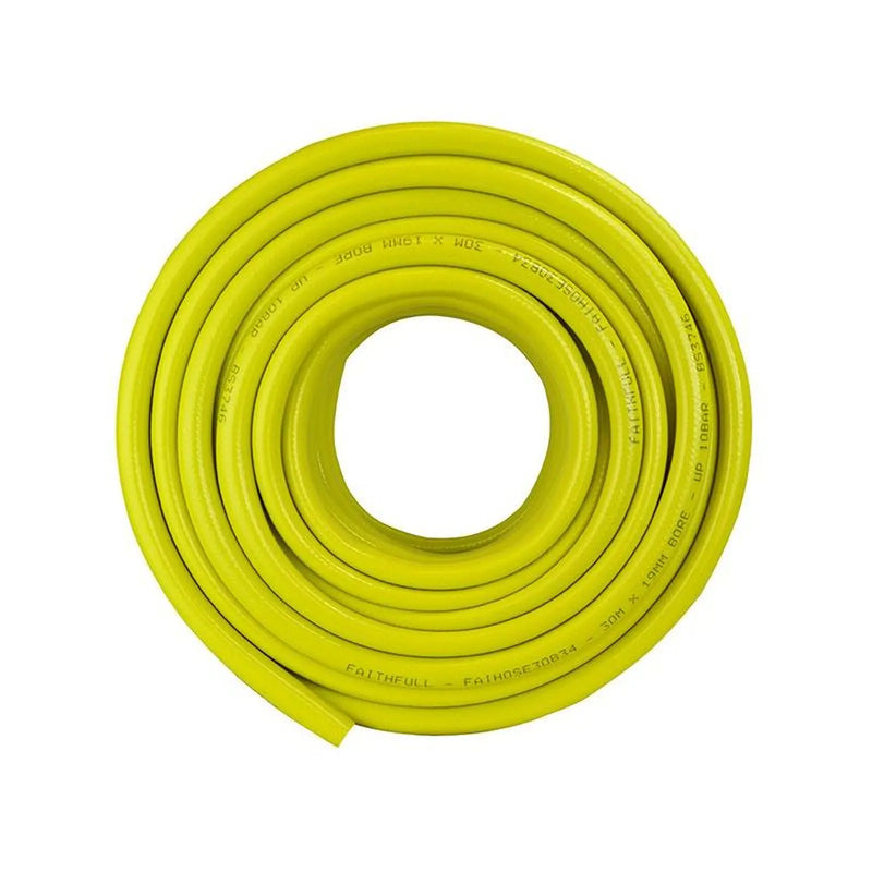 Faithfull Heavy-Duty Reinforced Builder's Hose 30m 19mm (3/4in) Diameter