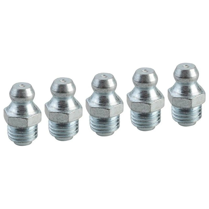 Faithfull Grease Nipple Straight M8 x 1.0 (Pack 5)