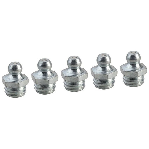 Faithfull Grease Nipple Straight M10 x 1.5 (Pack 5)