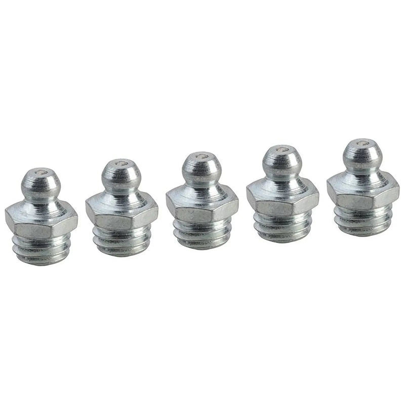 Faithfull Grease Nipple Straight M10 x 1.5 (Pack 5)