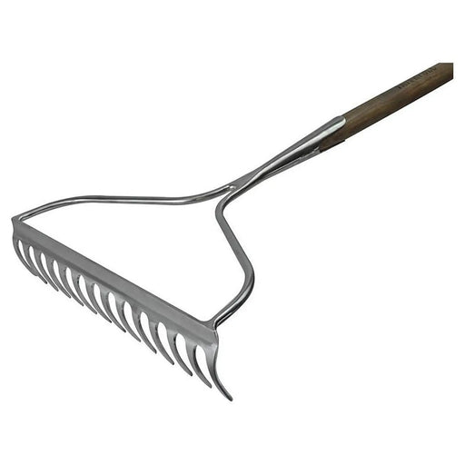 Faithfull Prestige Stainless Steel Garden Rake Ash Handle