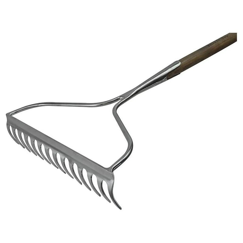 Faithfull Prestige Stainless Steel Garden Rake Ash Handle