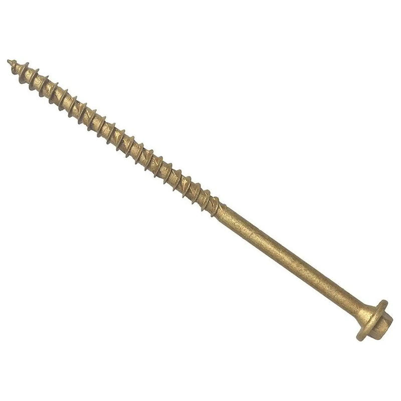 Forgefix Hexagonal/TORX® Compatible Timber T30 Screws Tan 7x100mm Tub 50