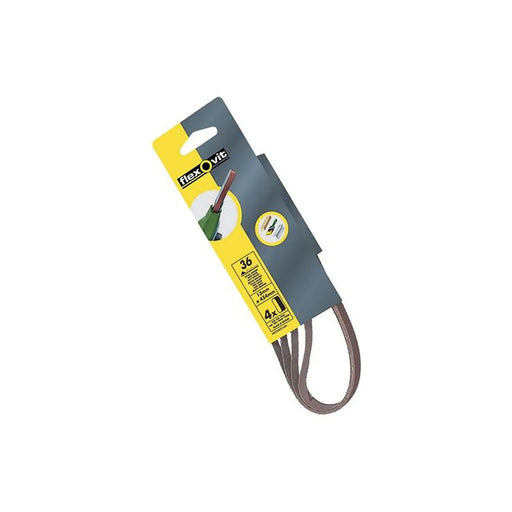 Flexovit Powerfile Sanding Belt 454mm x 13mm Medium 80g (Pack 4)