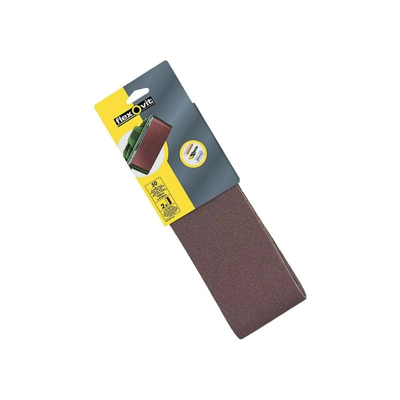 Flexovit Cloth Sanding Belt 610 x 100mm Fine 120G (Pack 2)
