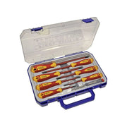 Faithfull VDE Soft Grip Screwdriver Set (Case), 8 Piece
