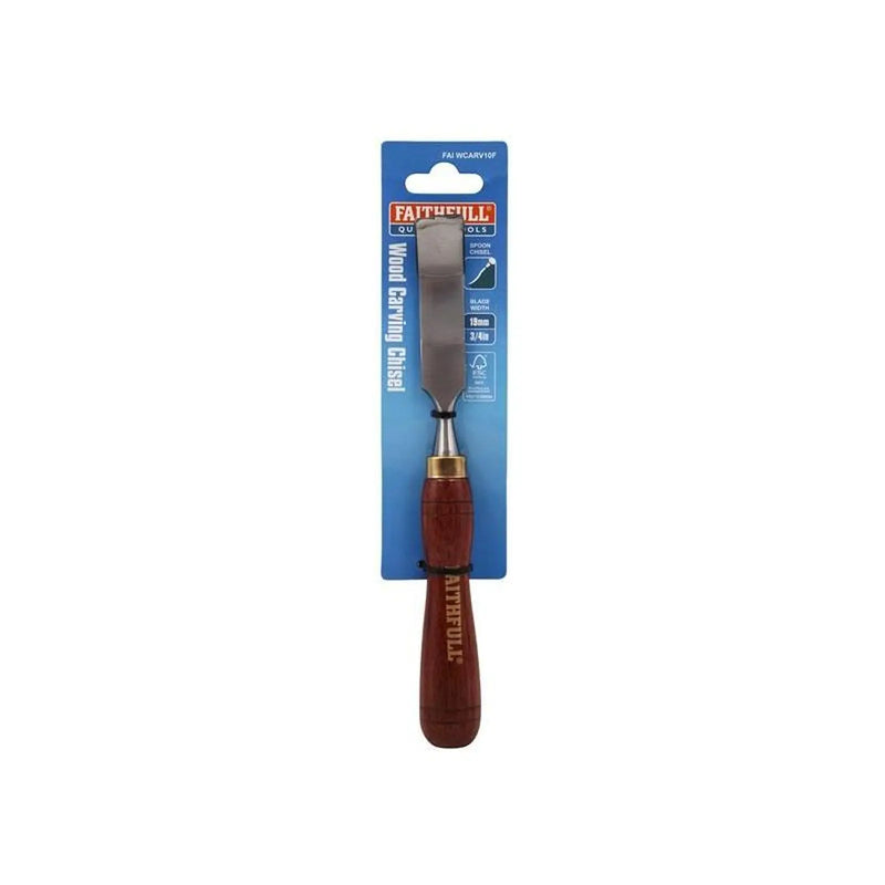 Faithfull FSC Spoon Chisel Carving Chisel 19mm (3/4in)