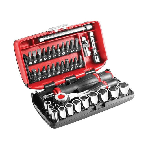 Facom 1/4in Drive Socket Set, 38 Piece