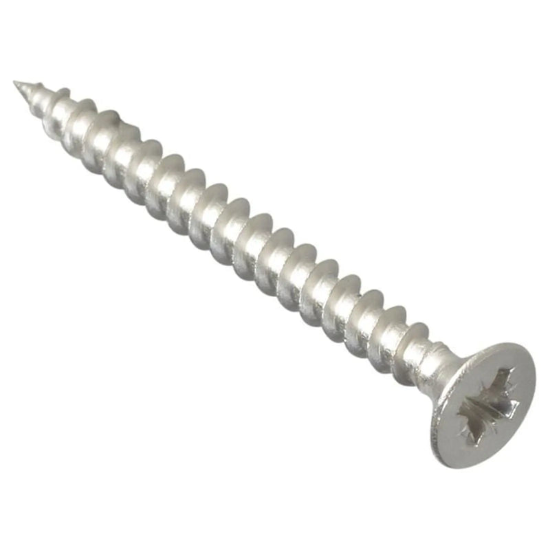 Forgefix Multi-Purpose Pozi Compatible Screw CSK ST S/Steel 4.0 x 40mm Box 200