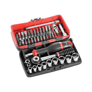 Facom 1/4in Drive R2NANO Socket Set, 38 Piece