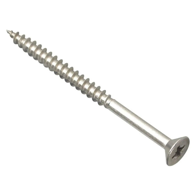 Forgefix Multi-Purpose Pozi Compatible Screw CSK ST S/Steel 5.0 x 70mm Box 100