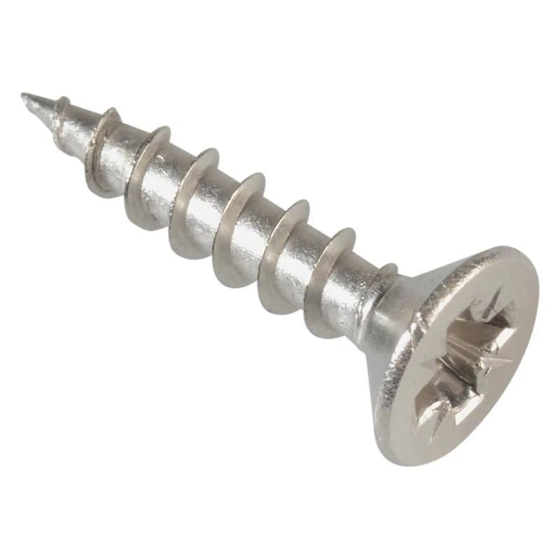 Forgefix Multi-Purpose Pozi Compatible Screw CSK ST S/Steel 3.5 x 16mm Box 200