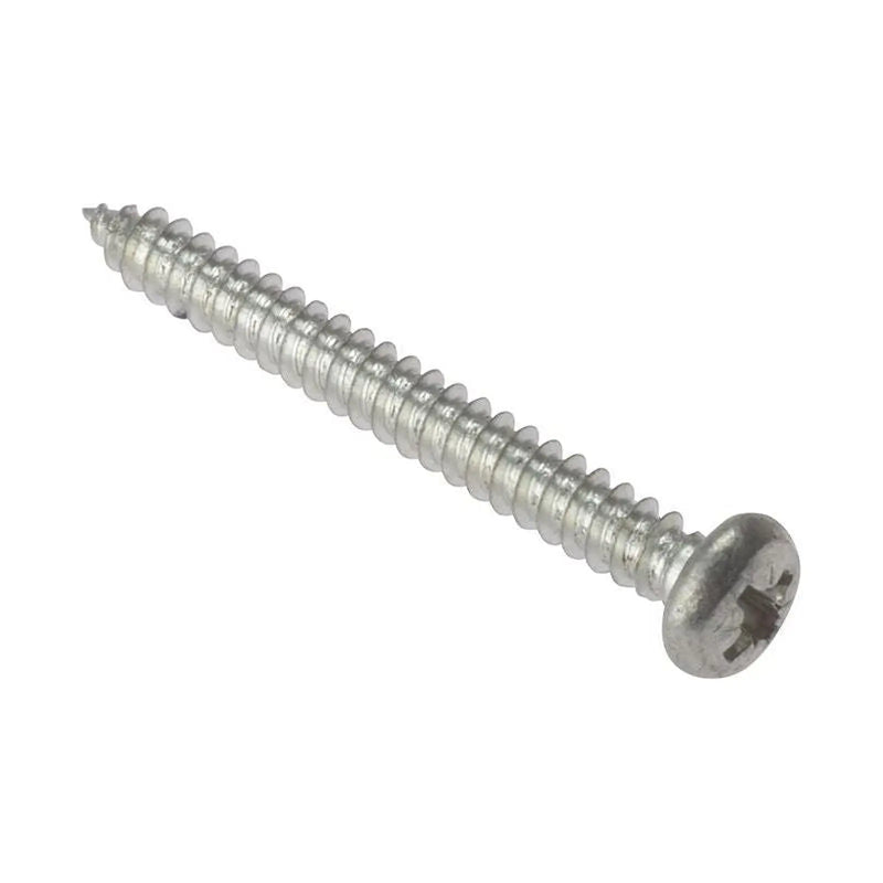 Forgefix General Purpose Pozi Compatible Screw Round Head TT ZP 1.1/2in x 8 Box 200