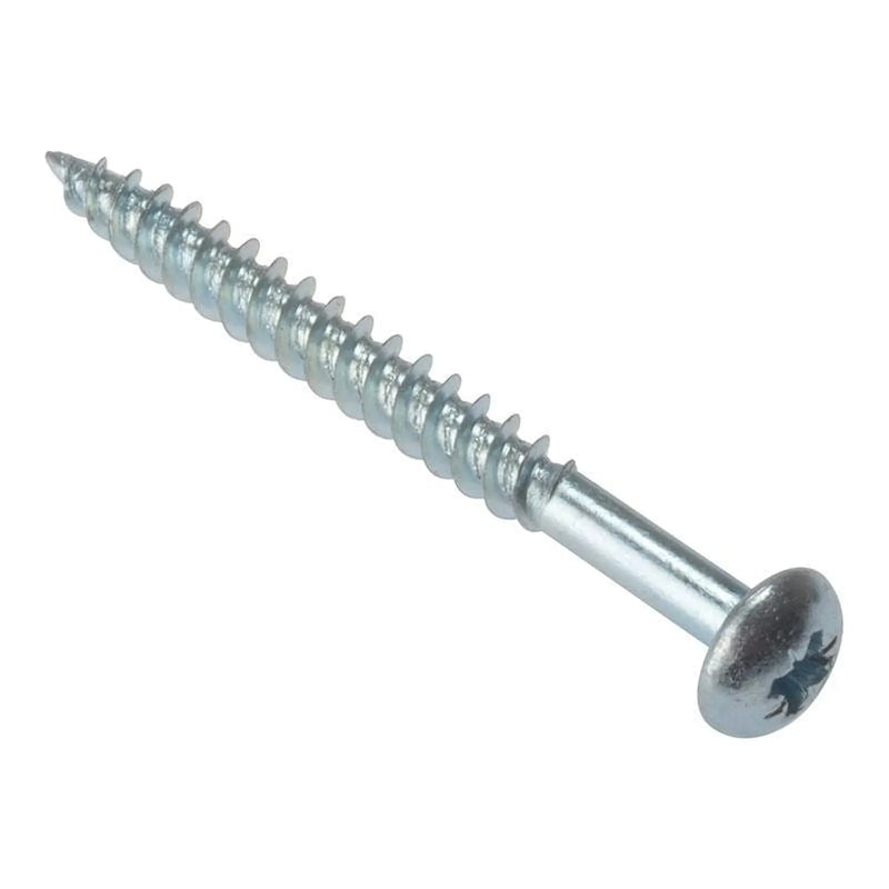 Forgefix General Purpose Pozi Compatible Screw Round Head TT ZP 1in x 10 Box 200
