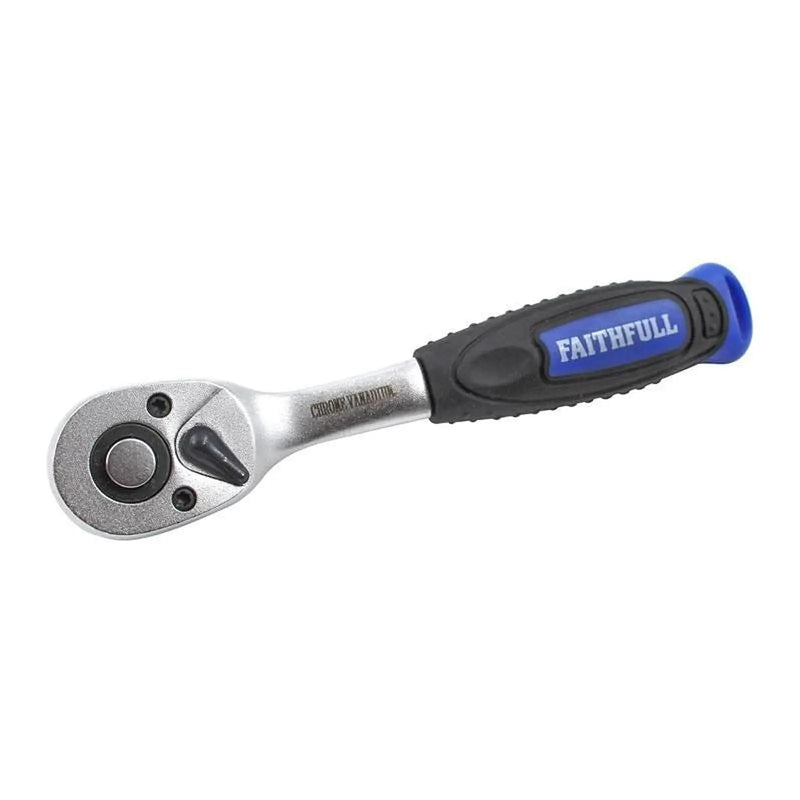 Faithfull 1/4in Drive Quick Release Ratchet Handle