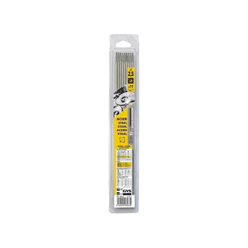 Gys Welding Rutile Electrodes Steel 2.5mm (Pack 11)