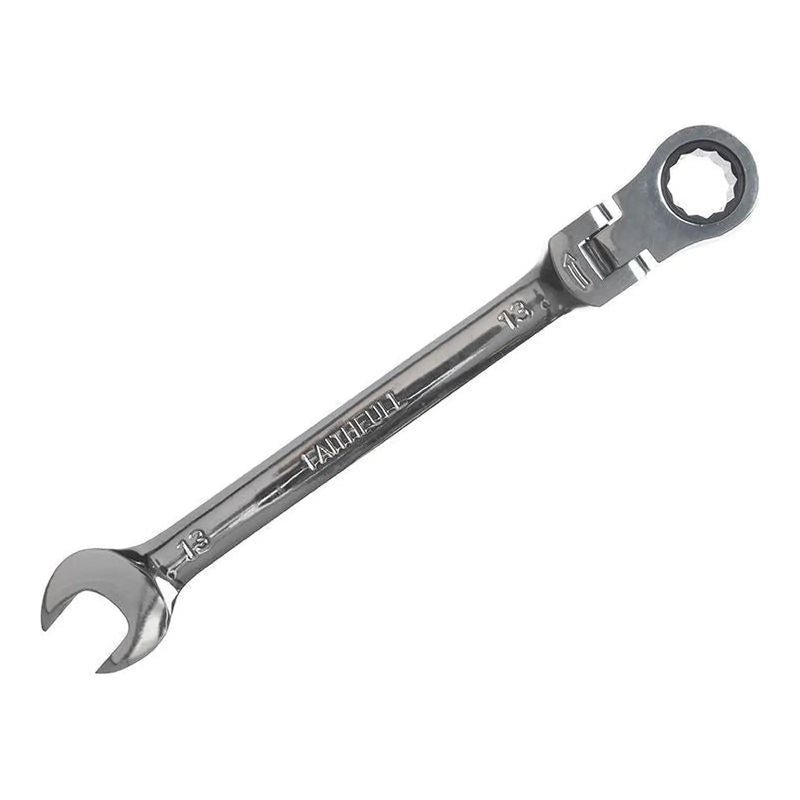 Faithfull Ratchet Combination Spanner Flex Head CV 13mm