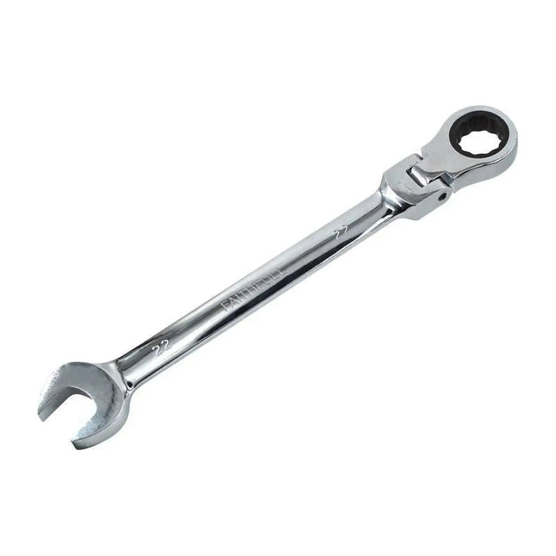Faithfull Ratchet Combination Spanner Flex Head CV 22mm