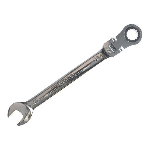 Faithfull Ratchet Combination Spanner Flex Head CV 12mm