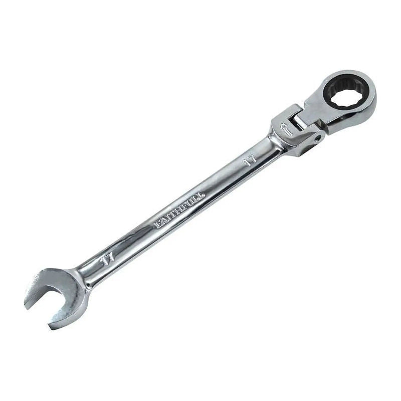 Faithfull Ratchet Combination Spanner Flex Head CV 18mm