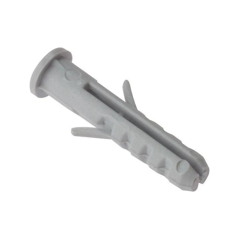 Forgefix Nylon Wall Plug Rimmed M8 x 40mm Bag 100