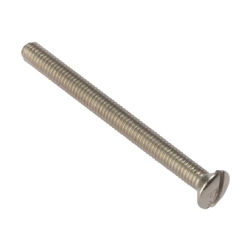 Forgefix Socket Screw Slotted Raised Head Nickel Plated 3.5 x 25mm Bag 100