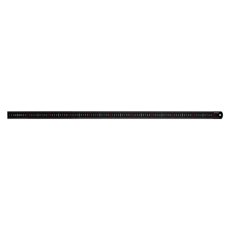 Faithfull Matt Black Stainless Steel Measuring Rule 1000mm