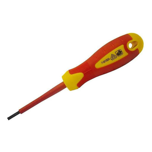 Faithfull VDE Soft Grip Screwdriver Parallel Slotted Tip 5.5 x 125mm