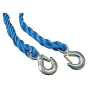 Faithfull Tow Rope 4m Metal Hooks 2 Tonne