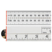 Faithfull Folding Rule White ABS Plastic 1m (36in)