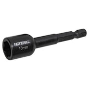 Faithfull Magnetic Impact Nut Driver 10mm x 1/4in Hex