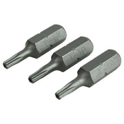 Faithfull Security S2 Grade Steel Screwdriver Bits T10S x 25mm (Pack 3)