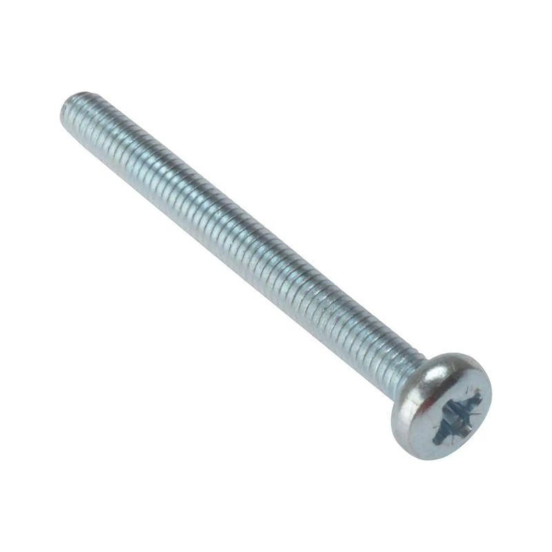 Forgefix Machine Screw Pozi Compatible Pan Head ZP M5 x 12mm Bag 25