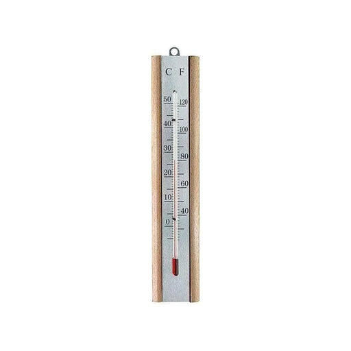 Faithfull Thermometer Wall Beech Silver 200mm