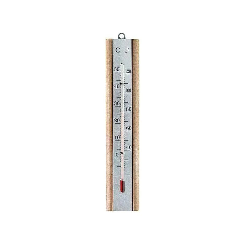 Faithfull Thermometer Wall Beech Silver 200mm