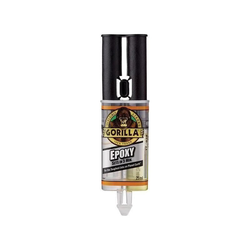Gorilla Glue Gorilla 5 Min 2-Part Epoxy Syringe 25ml