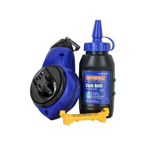 Faithfull Rapid Chalk Line Kit 30m