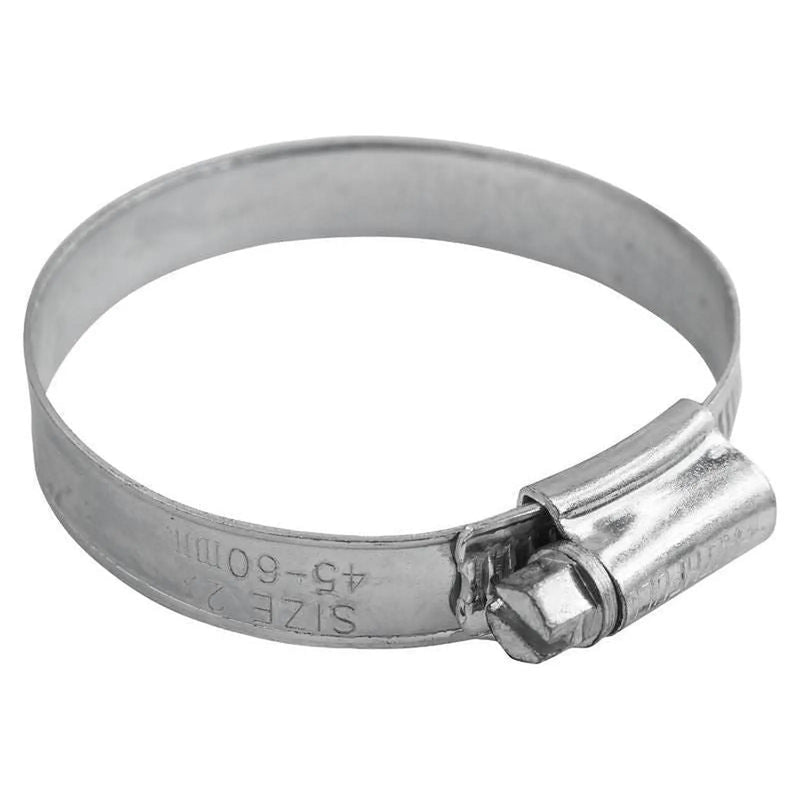 Faithfull 2X Stainless Steel Hose Clip 45 - 60mm