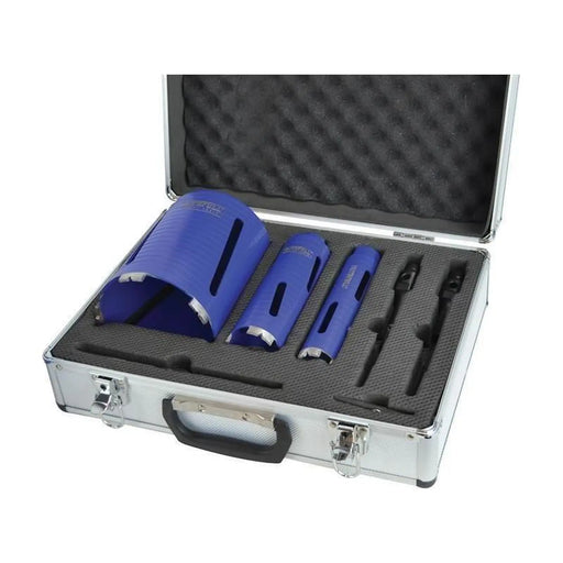 Faithfull Diamond Core Drill Kit & Case Set of 7