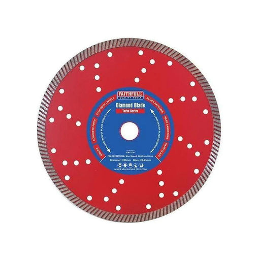 Faithfull Turbo Cut Diamond Blade 230 x 22mm