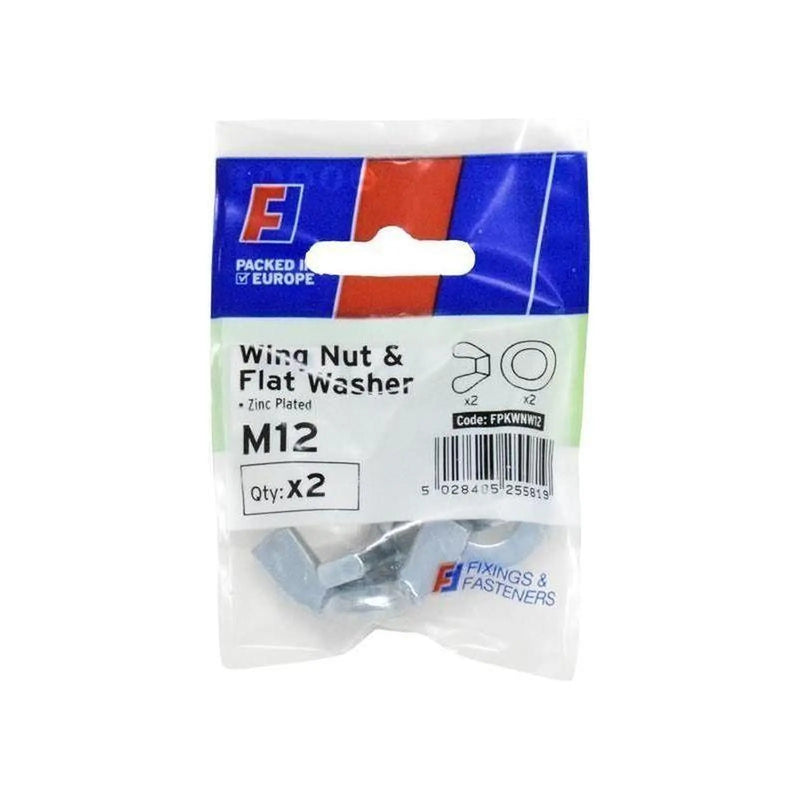 Forgefix Wing Nut & Washer M12 ForgePack 2