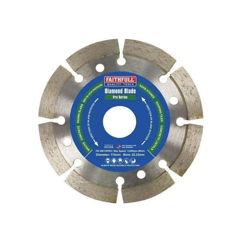 Faithfull Professional Diamond Blade 115 x 22mm