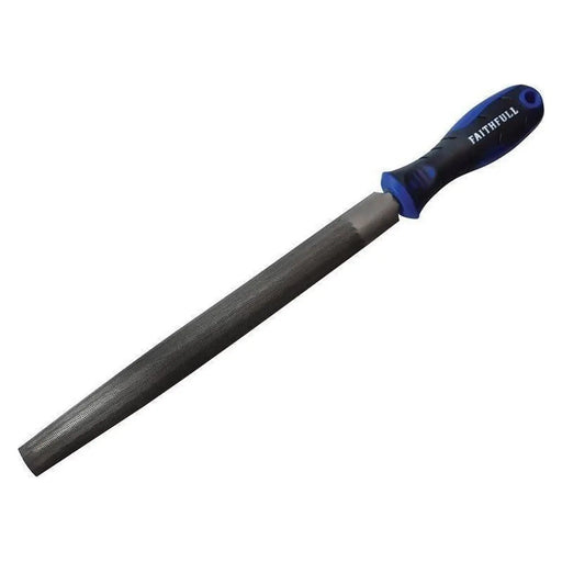 Faithfull Handled Half-Round Second Cut Engineers File 250mm (10in)
