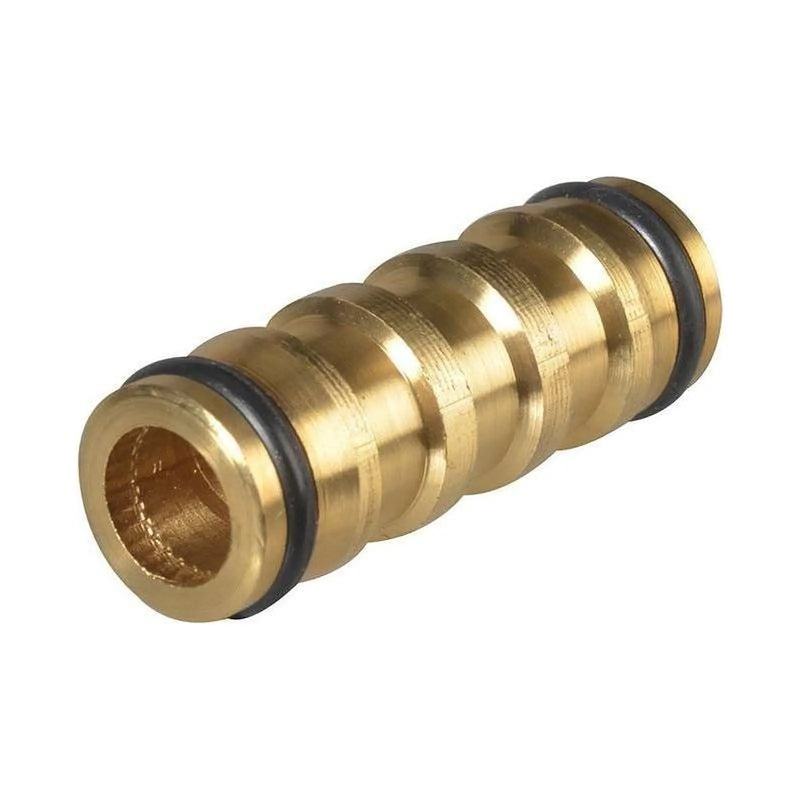 Faithfull Brass 2-Way Hose Coupling 12.5mm (1/2in)