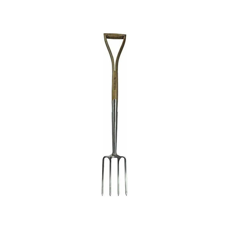Faithfull Prestige Stainless Steel Border Fork Ash Handle